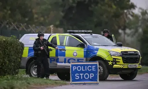 Mystery over UK airbase scare as police find petrol not explosives
