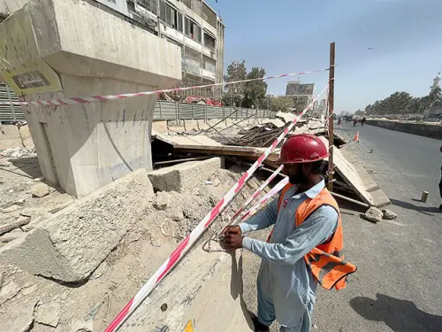 Man dies after metal scaffolding at BRT Red Line site collapses