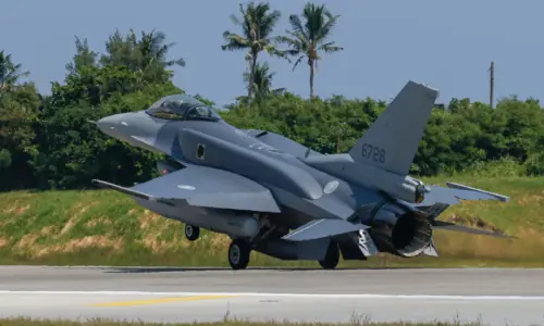 Taiwan's first new F-16V fighter jets arrive to bolster defences against China