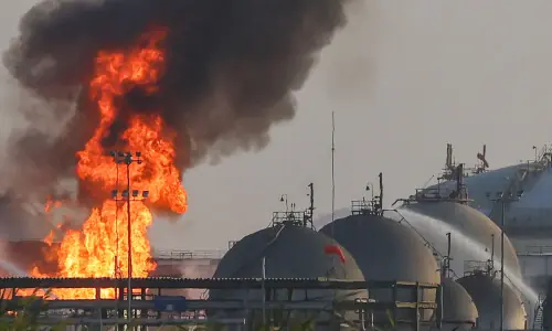 Yemen's Houthi rebels claim attack on Aramco facility after fire, smoke seen in Riyadh