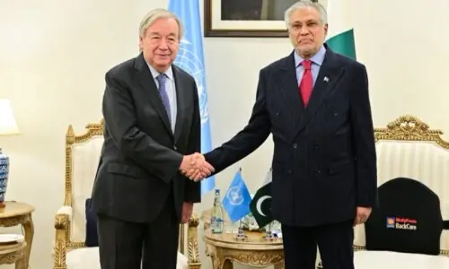 Dar, UN chief Guterres discuss regional, global peace and security issues