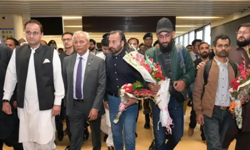 Remaining 3 Pakistanis rescued from hijacked vessel off Somalia return home Remaining 3 Pakistanis rescued from hijacked vessel off Somalia return home