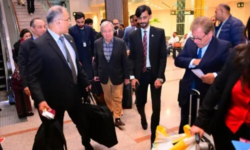 Pakistan waging &lsquo;global war&rsquo; against terrorism, Naqvi tells UN chief on last day of his visit