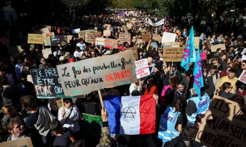 rench teens march for decent schools despite government's pledge to act rench teens march for decent schools despite government's pledge to act