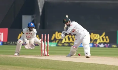 Bangladesh close on victory over Afghanistan after Litton century