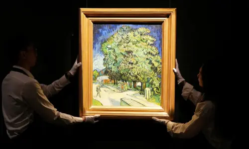 Hundreds line up in Hong Kong to view Van Gogh painting unseen in public for 60 years