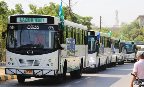 KU gets eight buses refurbished by JI-led town admins