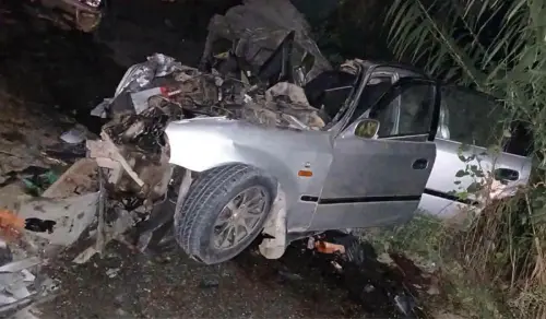 Four friends die as oil tanker hits car in Haripur Four friends die as oil tanker hits car in Haripur