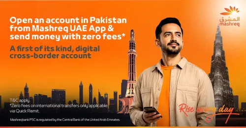 Mashreq simplifies cross border banking for Pakistanis in the UAE