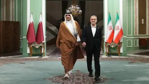 Qatar ruler, Iran president discussed war, Hormuz in Moscow