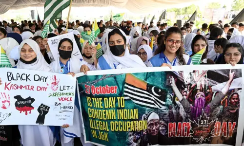 Rallies, seminars held to mark Kashmir Black Day Rallies, seminars held to mark Kashmir Black Day