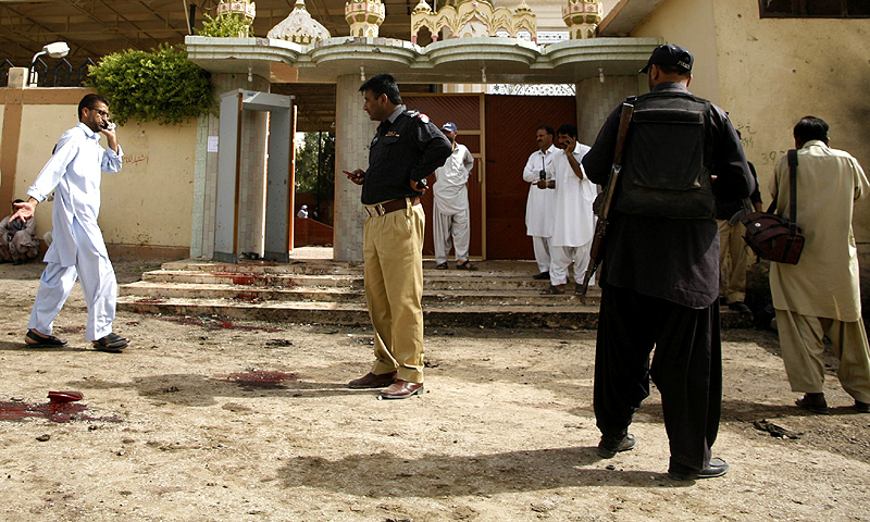 The shooting came a day after a suicide bomber targeted a police funeral and killed 38 people, mostly police officers, in the same city. -Photo by Reuters