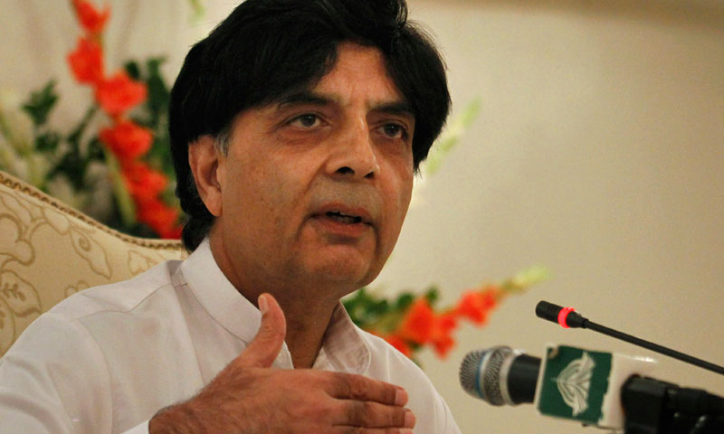 Interior Minister Chaudhry Nisar Ali Khan. — File Photo