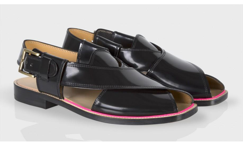 The Peshawari chappal that Paul Smith were selling, without crediting the design to Pakistan. Photo from Paulsmith.co.uk