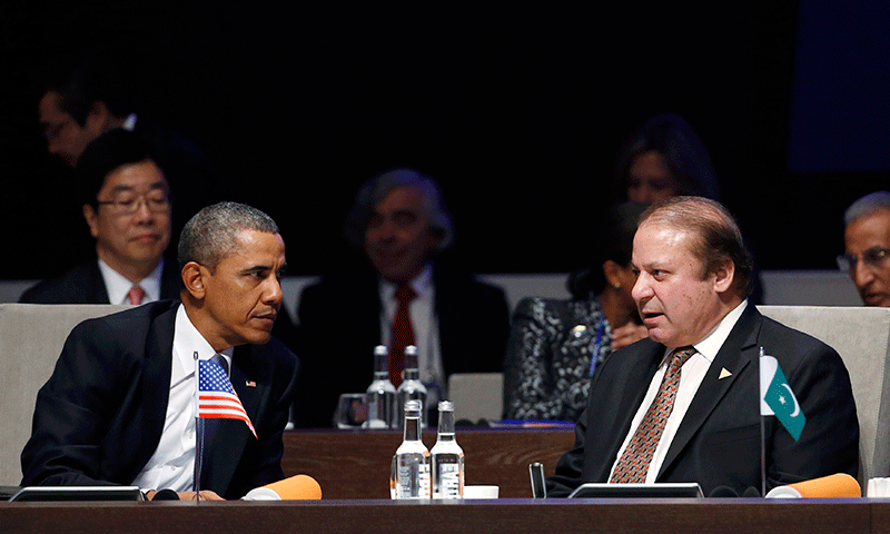 The prime minister praised the US policy of discontinuing drone strikes in Pakistan and said this policy must be carried on. — Photo by Reuters