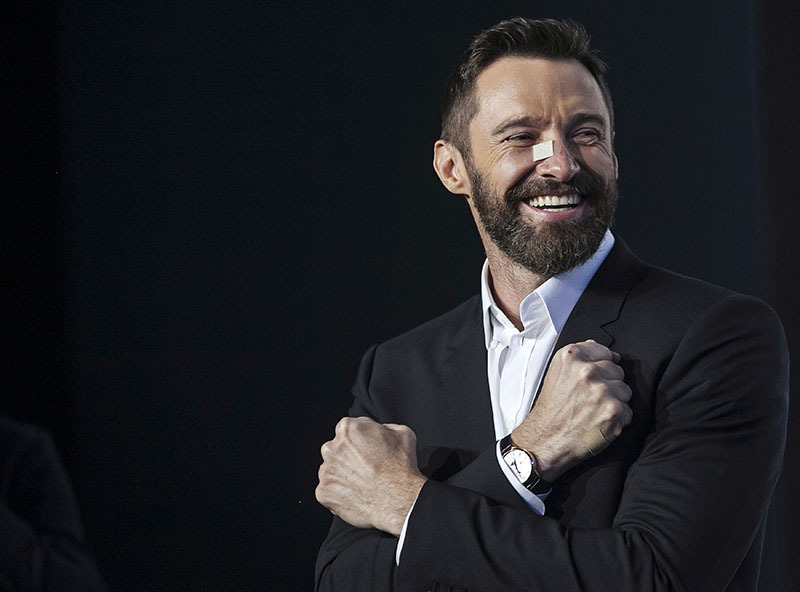Australian actor Hugh Jackman poses as he attends the "X-Men: Days of Future Past" world movie premiere in New York May 10, 2014. — Photo by Reuters