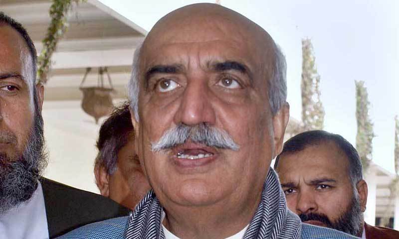 Opposition leader in the National Assembly Syed Khurshid Ahmad Shah. — File photo