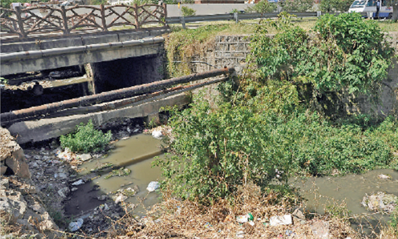 7. This natural stream was small but clean where it entered Sector F-6. But it grew in size, and its water turned murky and smelly, after skirting a katchi abadi in the sector.