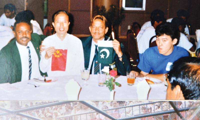 Representing Pakistan as FIFA referee in China