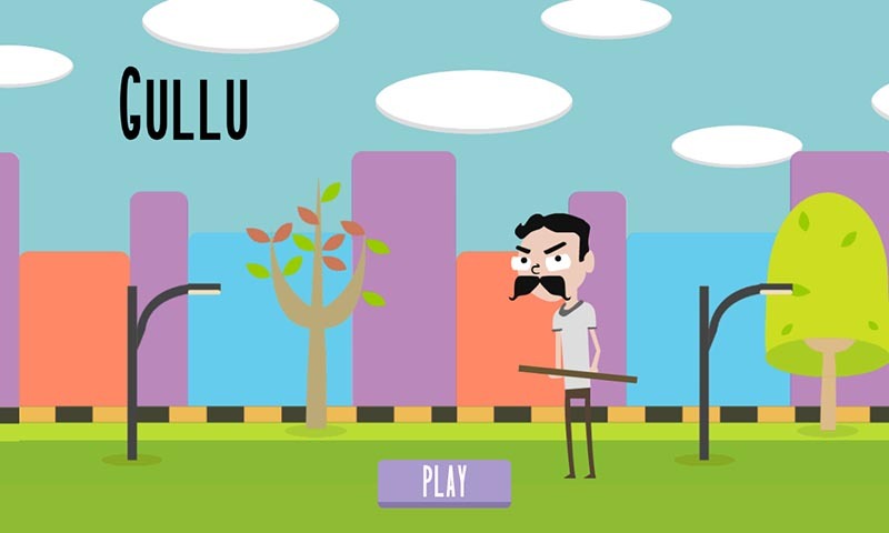 A screenshot of the Gullu app developed by Weirdscience