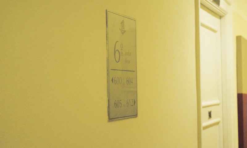 THE floor where the Uruguayans stayed.
