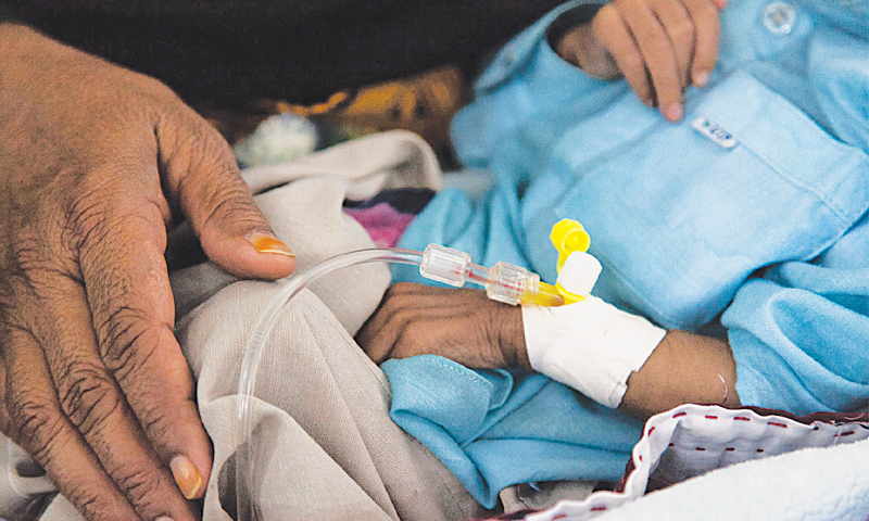 A patient being attended to