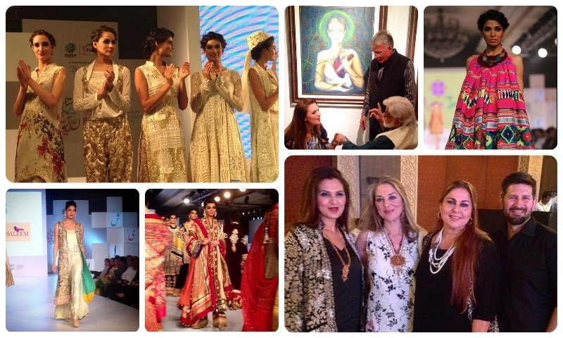 &mdash; Collage of Instagram images coming from designers present at Aalishan Pakistan