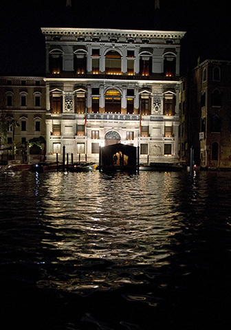 An external view of the Aman hotel in Venice where George Clooney married human rights lawyer Amal Alamuddin, in Venice— AP
