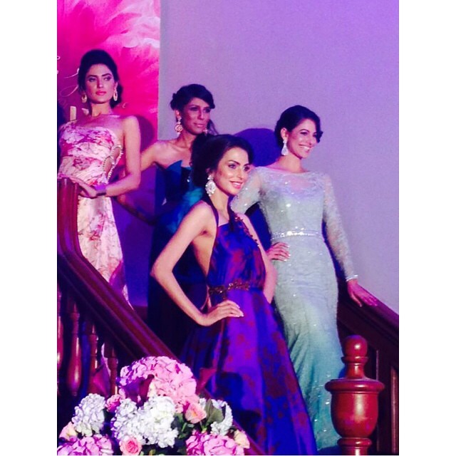 Nadia, Fauzia, Faiza and Cybil in Shehla Chatoor, Sana Safinaz, Kami and Elan creations. – Photo Courtesy Hello Pakistan Instagram 