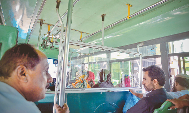 The women’s compartment could have been bigger.