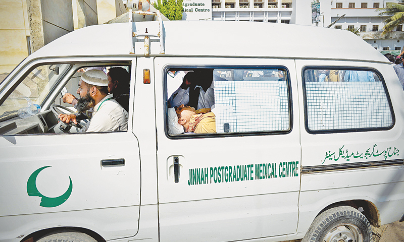 JPMC’s own ambulances shift patients within the hospital./ Photos by Fahim Siddiqi / White Star