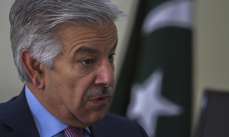 Pakistan's Defence Minister Khawaja Asif speak out loud against the  US while addressing at  the Institute of Strategic Studies.—Reuters/File