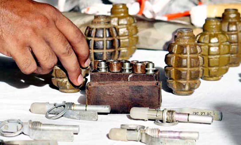 Frontier Corps seized a large cache of explosives after conducting two separate raids in Balochistan. -Online/File