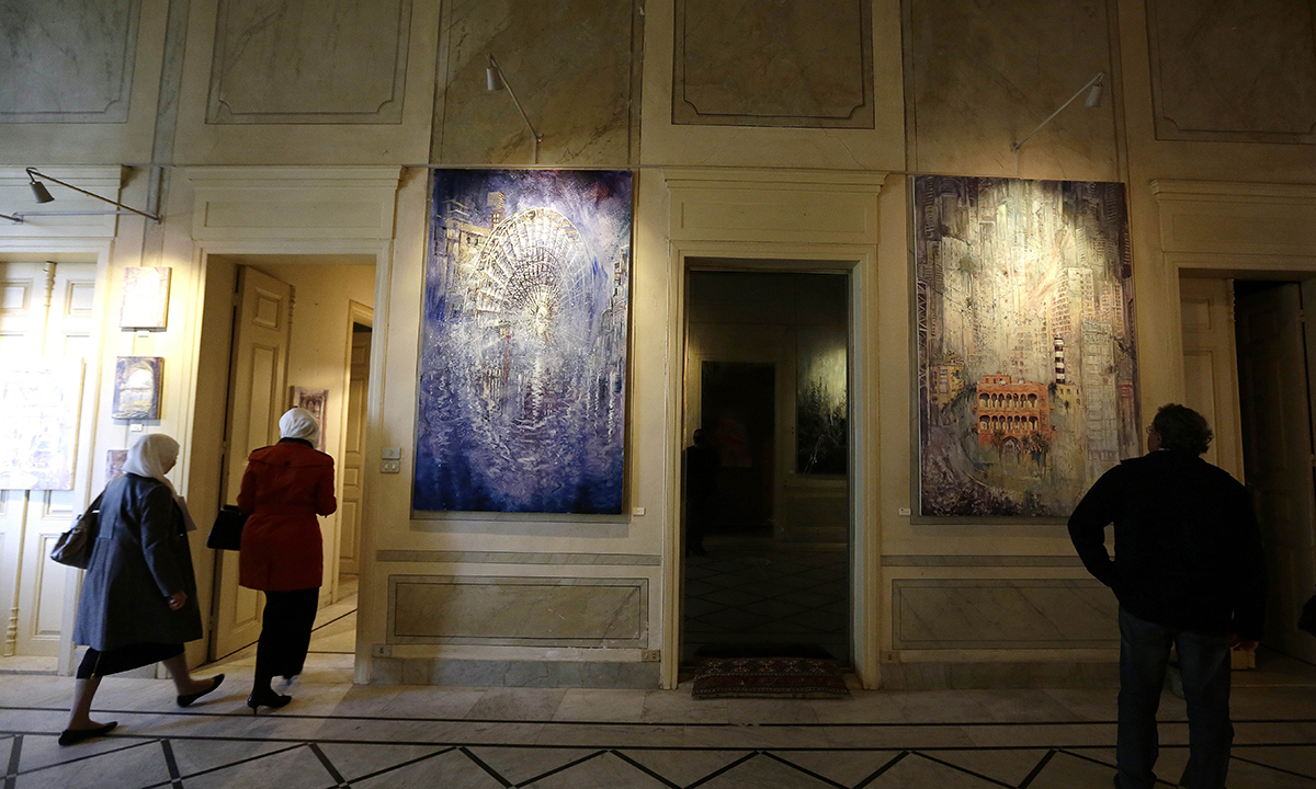 British artist Tom Young was able to convince the owner of the villa, Hicham Jaroudi, to turn it into an art centre until December. &mdash; AFP