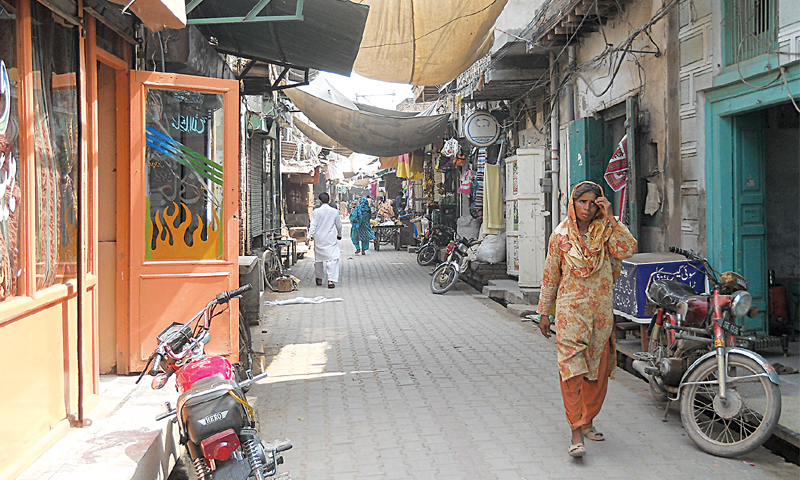 A view of the main bazaar