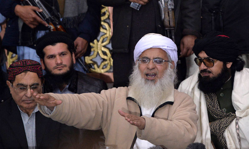 Maulana Abdul Aziz says talks should be under Islamic law as the Taliban do not recognise the prevailing constitution.—AFP/file