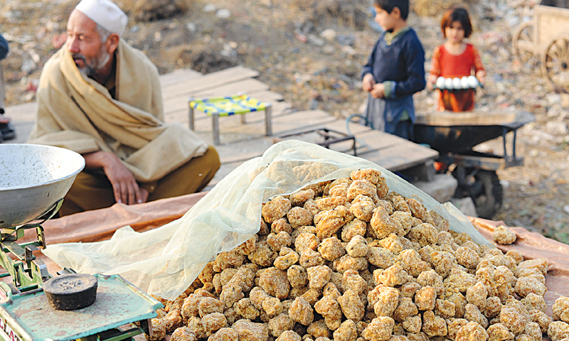 MANY residents of the I-11 kutchi basti near Pir Wadhai Adda, Islamabad, are Afghans who make their living by selling corn and jaggery. The slum settlement was raided after the Peshawar school massacre.—Tanveer Shahzad / White Star