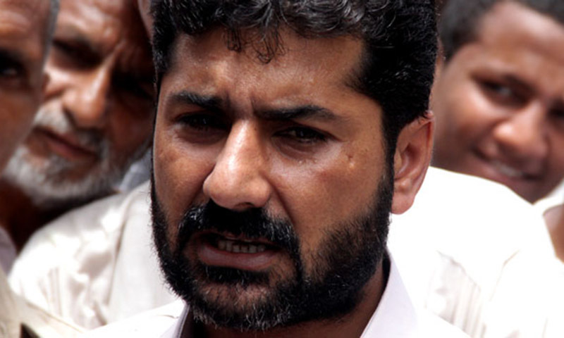 Uzair Baloch, alleged leader of one of the gangs operating in Lyari. - Hussain Afzal/File