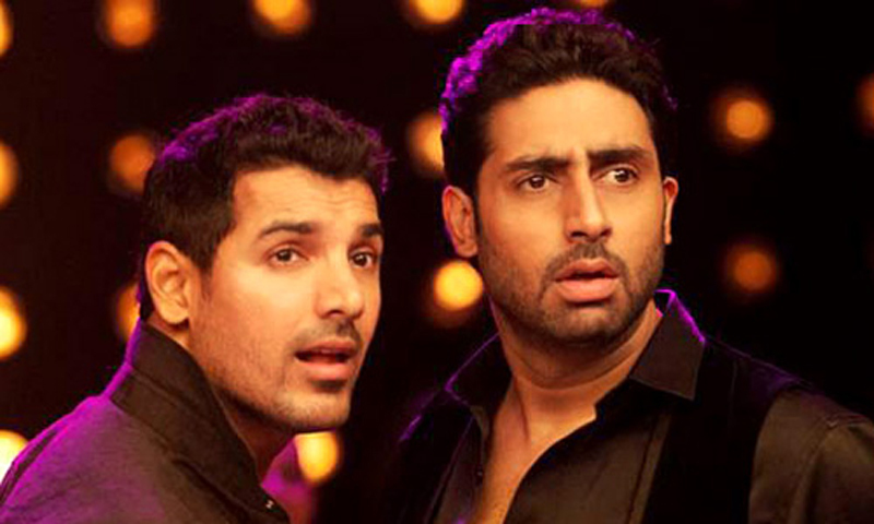 The 'Dostana' duo, John Abraham and Abhishek Bachchan. - Photo courtesy: pixgood.com