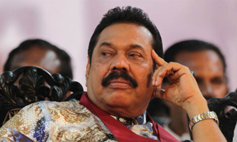 Former Sri Lankan president Mahinda Rajapaksa. Photo by: AP/Sanka Gayashan