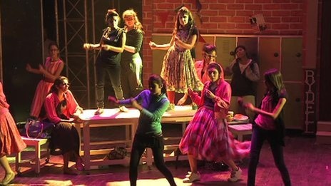A theatre performance of 'Grease' in Karachi. — Photo Courtesy: BBC