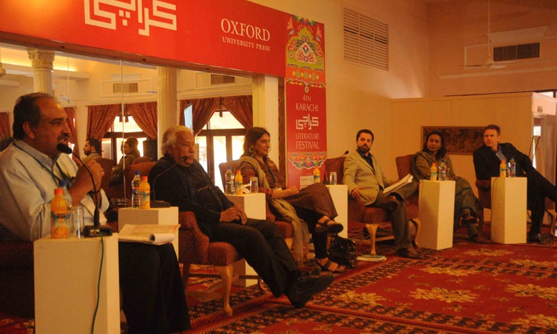 Bina Shah, Laurent Gayer, Aquila Ismail and Steve Inskeep speak at Karachi Literature Festival 2013.