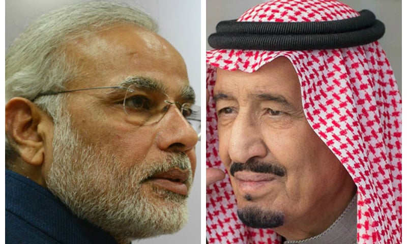 Indian Prime Minister Narendra Modi and Saudi Arabia King Salman. — AFP