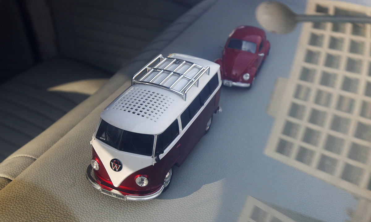 Miniatures of Volkswagen models. &mdash; Reuters