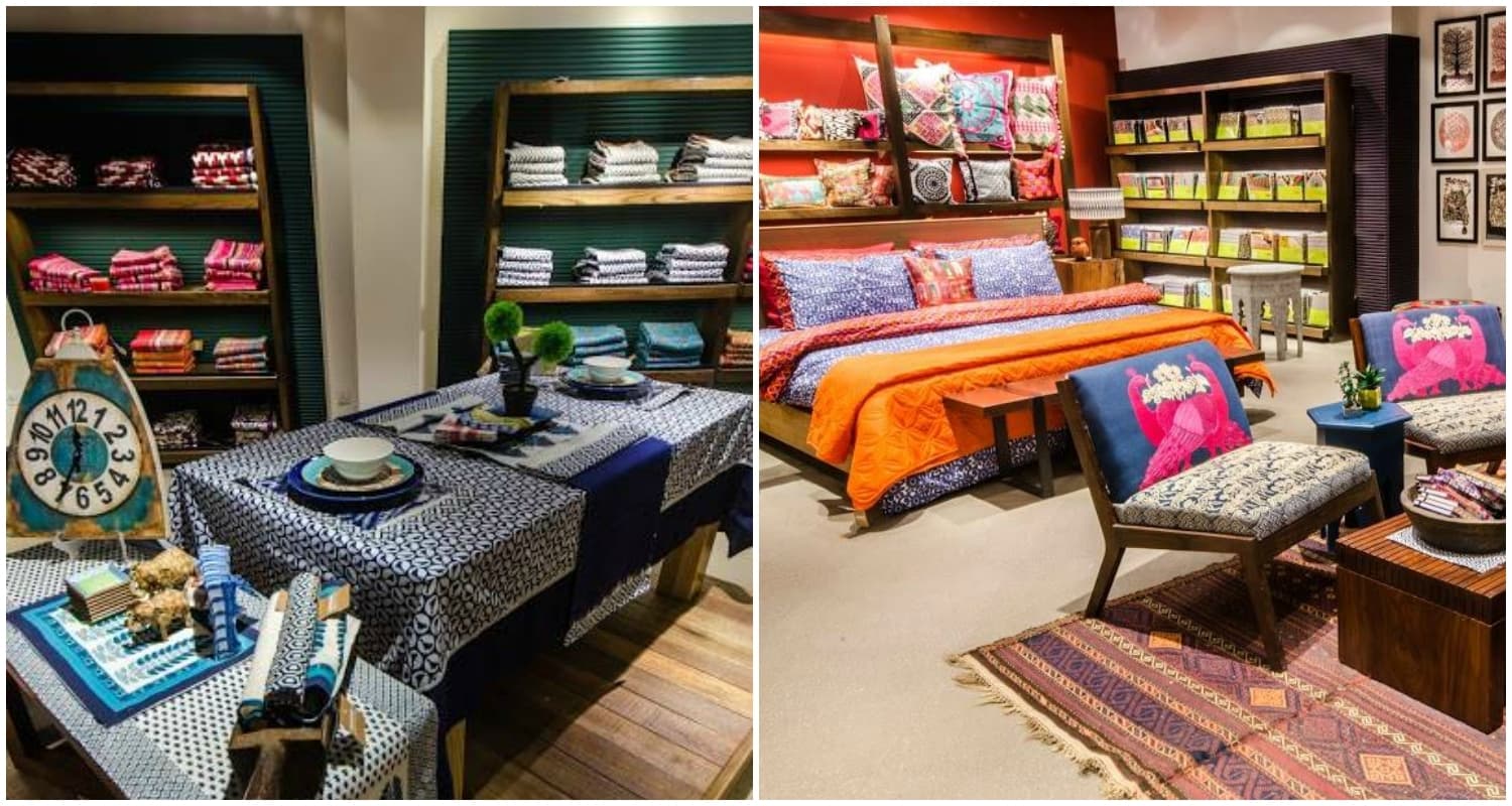 Bed and table covers at Khaadi Home.— Photo courtesy: