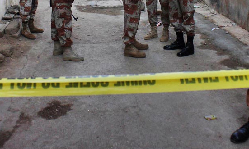 Security forces personnel cordoned off the area as a probe into the blast went underway.  — Online/file