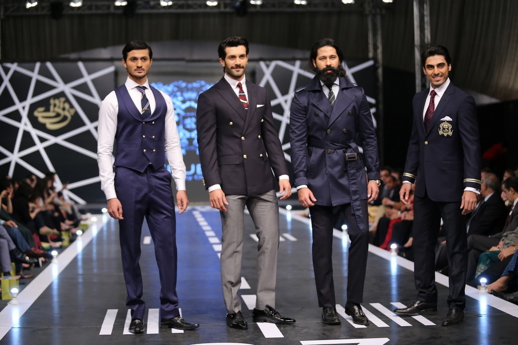 Omer Farooq's label showed well-tailored suits with evident attention to detail.  —Publicity photo