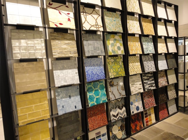 KARACHI: Tiles on display at a local showroom.