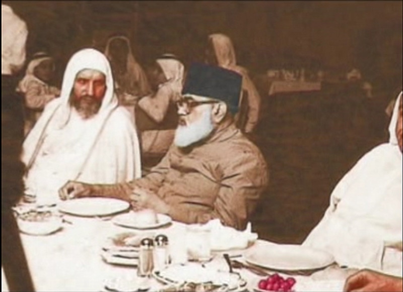 Islamic scholar and founder of JI at an ulema reception in Saudi Arabia (1973). He opposed Ayub and Bhutto’s versions of the Pakistan Ideology but became the main inspiration behind Zia’s understanding of it. He passed away in 1979.