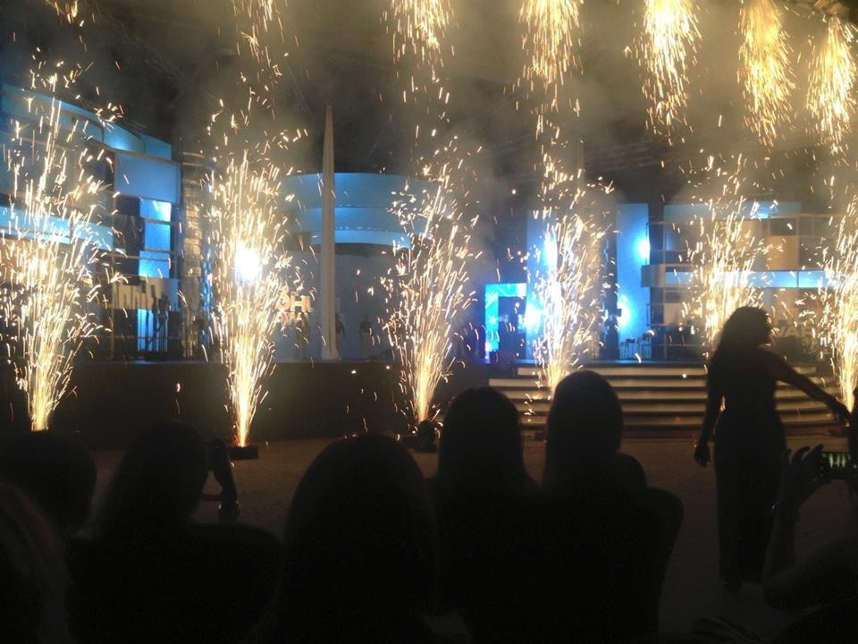 Sparklers at the beginning of the show. — Photo courtesy: Hamna Zubair